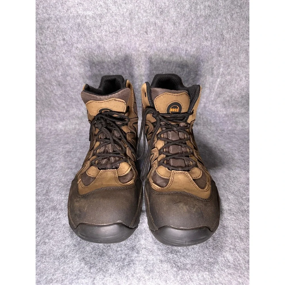 Hoss Boot Company Mens Brown Black Composite Toe Work Boots 50239-2E(W) Size 17
